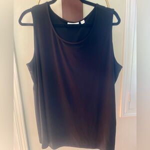 Susan Graver Elegant Black Tank Top